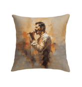 Detail of Musical Magic Pillow's whimsical, music-themed design